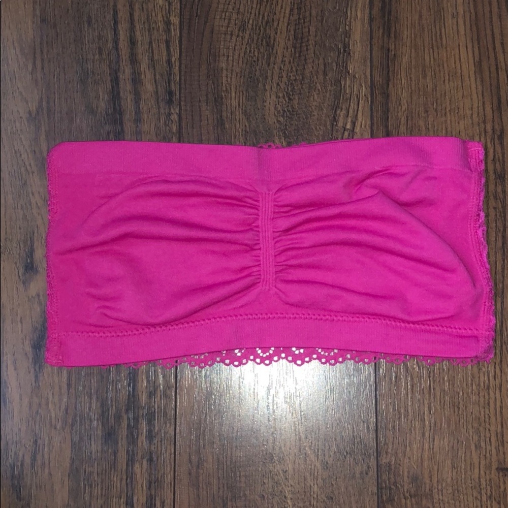 Pink Strapless Bralette